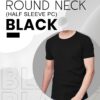 Round Neck Black Tshirt Printyworld.com | Custom T-Shirt Printing