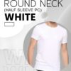 Round Neck Tshirt White Printyworld.com | Custom T-Shirt Printing