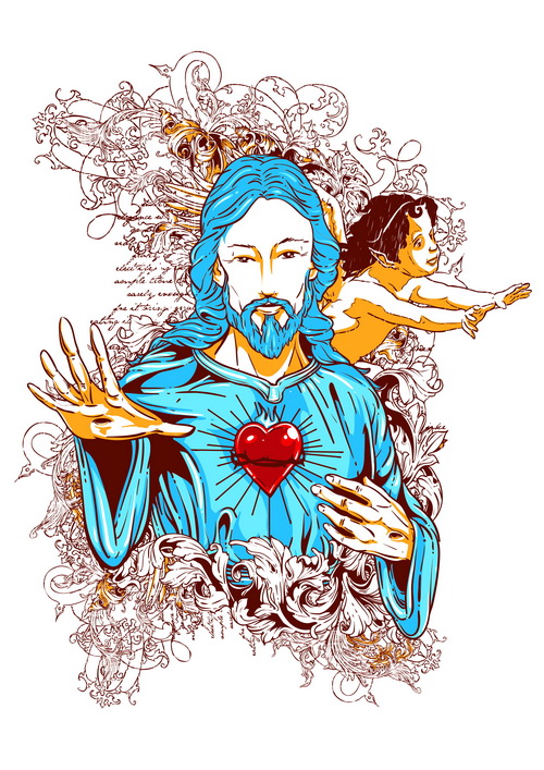 Blessed Heart Printed Cotton T-Shirt