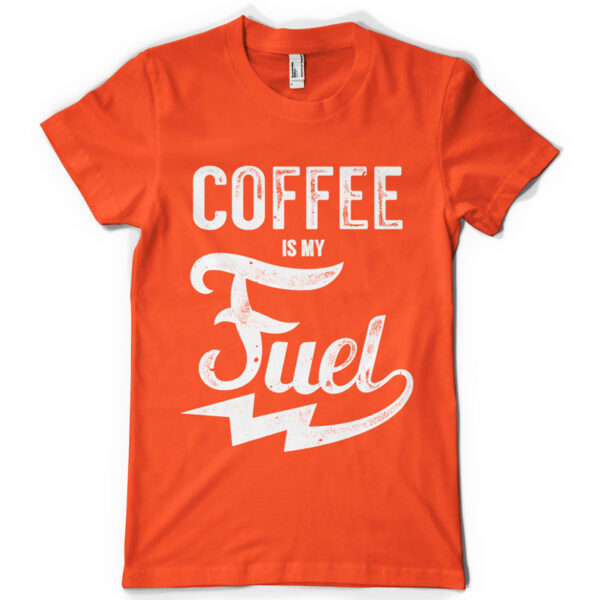Coffee Is My Fuel Printed Cotton T-shirt