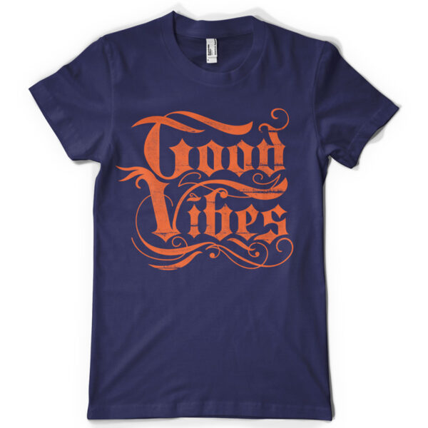 Good Vibes Printed Cotton T-shirt