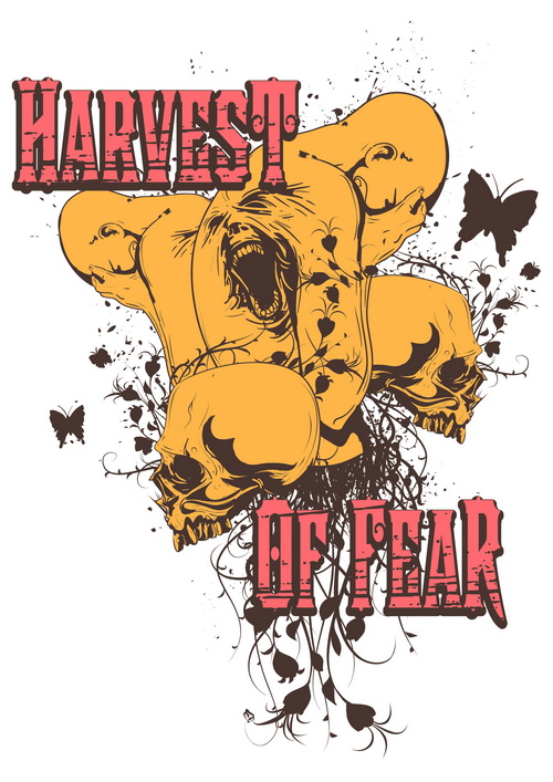 Harvest Of Fear Printed Cotton T-shirt