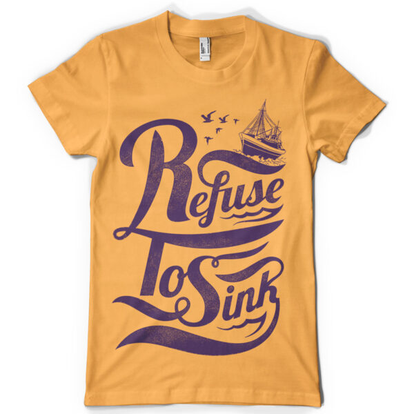 Refuse to Sink Printed Cotton T-Shirt