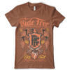 Ride Free Live Fast Printed Cotton T-Shirt