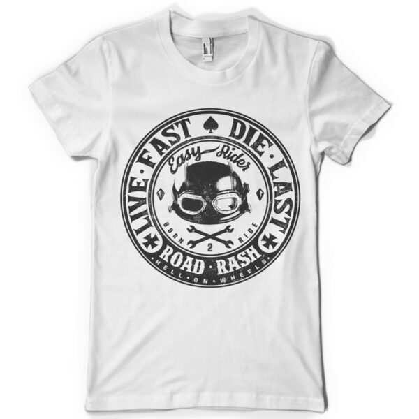 Road Rash Printed Cotton T-Shirt