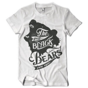 Black Bears Printed Cotton T-shirt