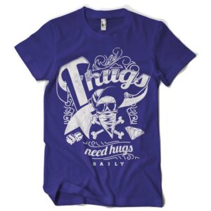 Thugs Need Hugs Printed Cotton T-shirt