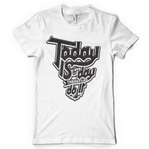 Today Is The Day Printed Cotton T-shirt