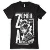 Zombie Apocalypse Printed Cotton T-shirt